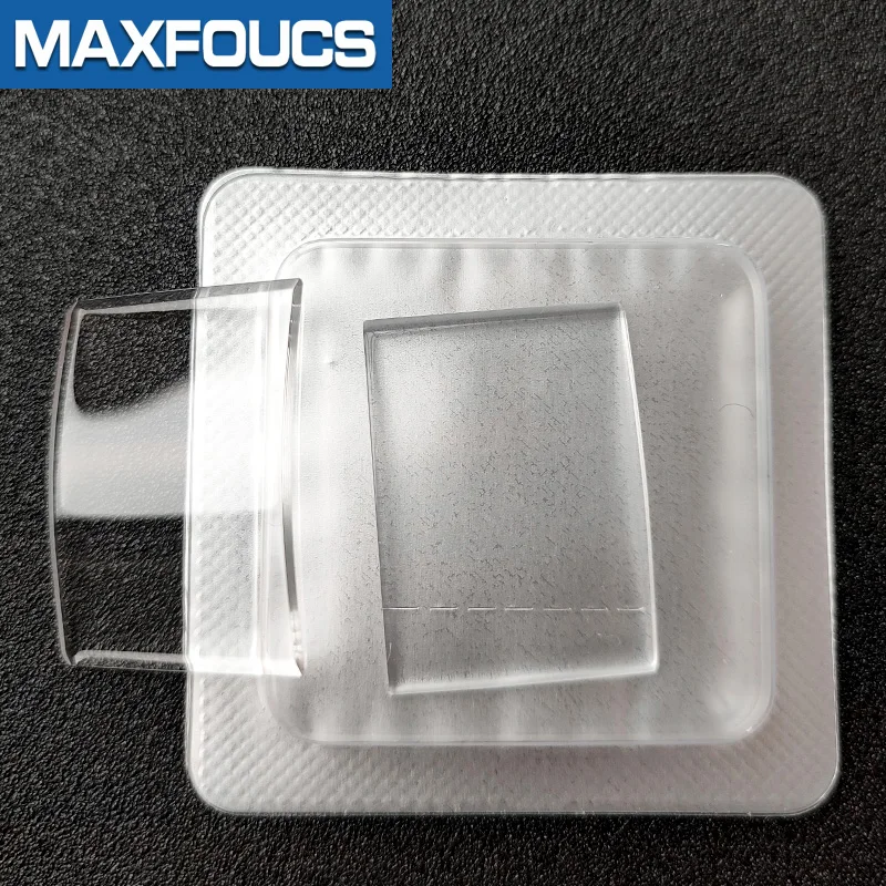 Square Mineral Glass Watch Crystal Glass Parts For AR-0143 0144 1604 1901 11146 11147 White Watches Replace Watch Repair Parts