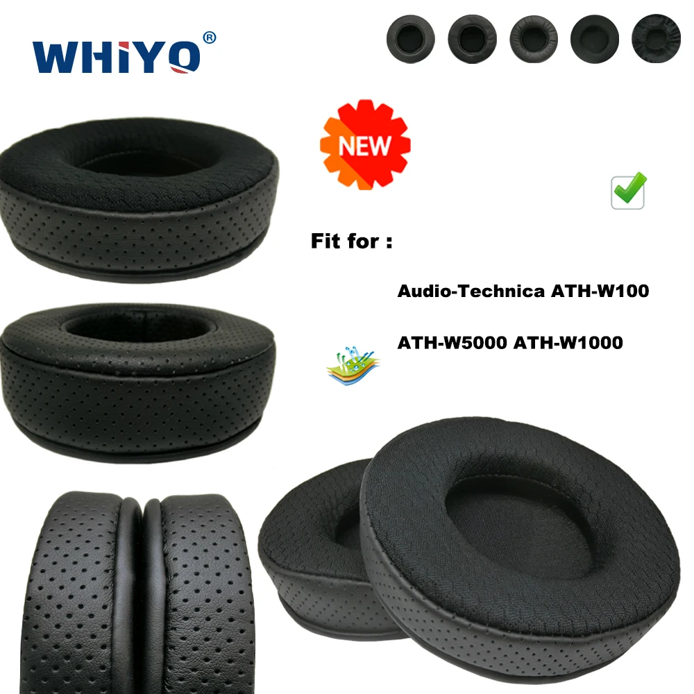 

Сменные амбушюры для наушников Audio-Technica ATH W100, W5000, W1000, кожаные подушки, бархатные наушники