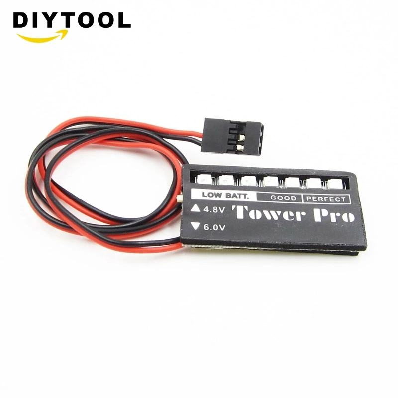 4.8v 6v 7 LED RC modello ricevitore indicatore di tensione della batteria auto auto