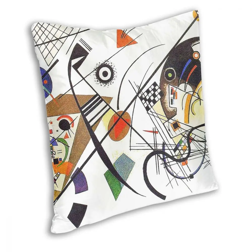 Transverse Lines Wassily Kandinsky Square Pillow Case Decorative Pillow Mondrian Funny Pillowcover Home Decor