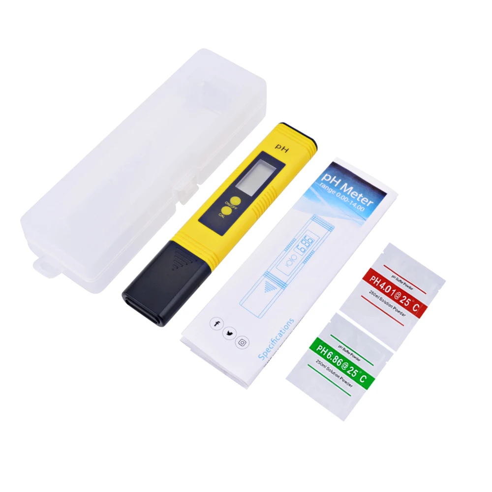 Digital PH Meter Acidity Tester Accuracy 0.01 PH Tester Aquarium Pool Water Quality Measure Wine Urine Automatic Calibration