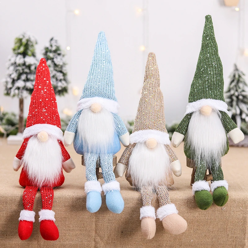 Gnom Weihnachts puppe Elf Frohe Weihnachten Dekorationen für zu Hause 2024 Cristmas Ornament Weihnachten Navidad Natal Frohes Neues Jahr Geschenk