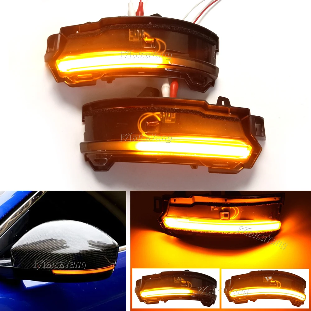 For Land Rover Range Rover Evoque 2014-2018 Velar 2018 Discovery Sport Dynamic LED side mirror blinker Light Turn Signal Lamp .