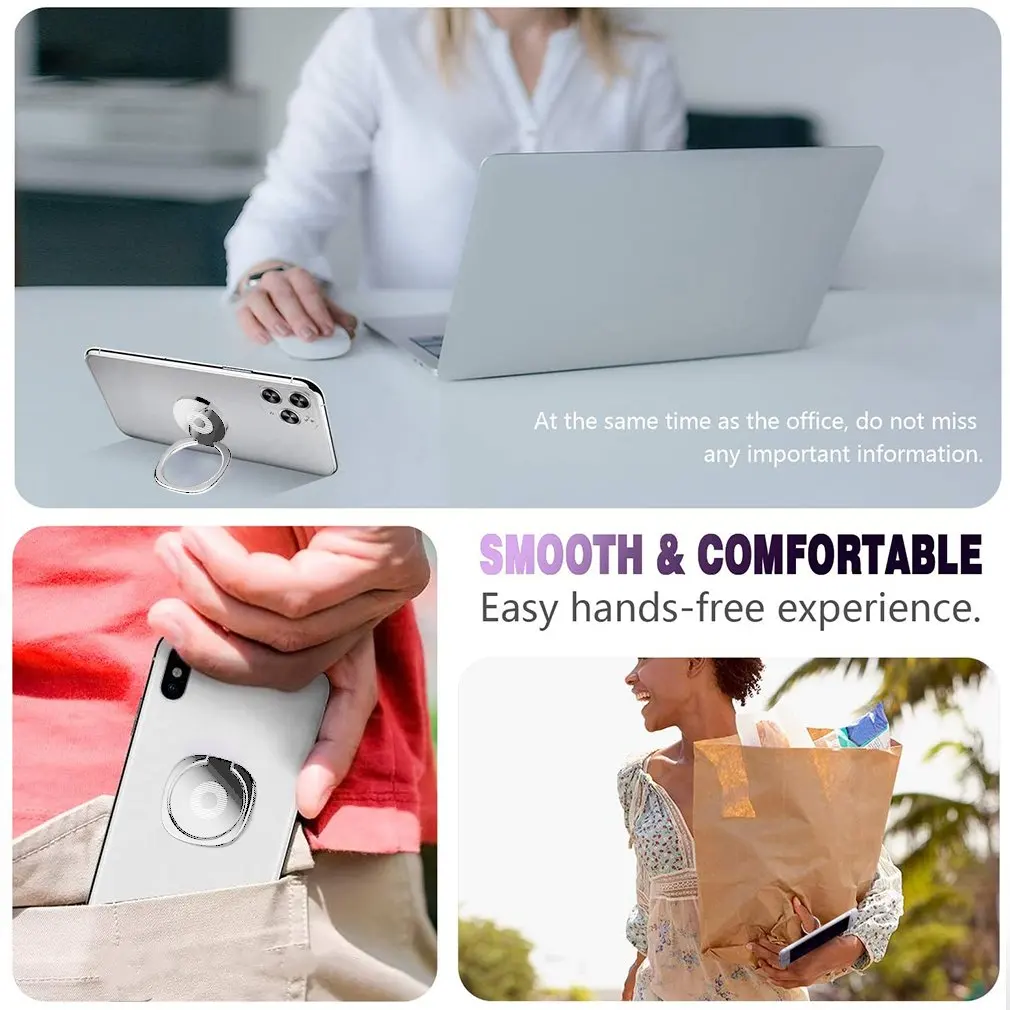Finger Ring Halter 360 Grad Handy Smartphone Finger Stand Halter Runde Telefon Ring Auto Halterung Ständer