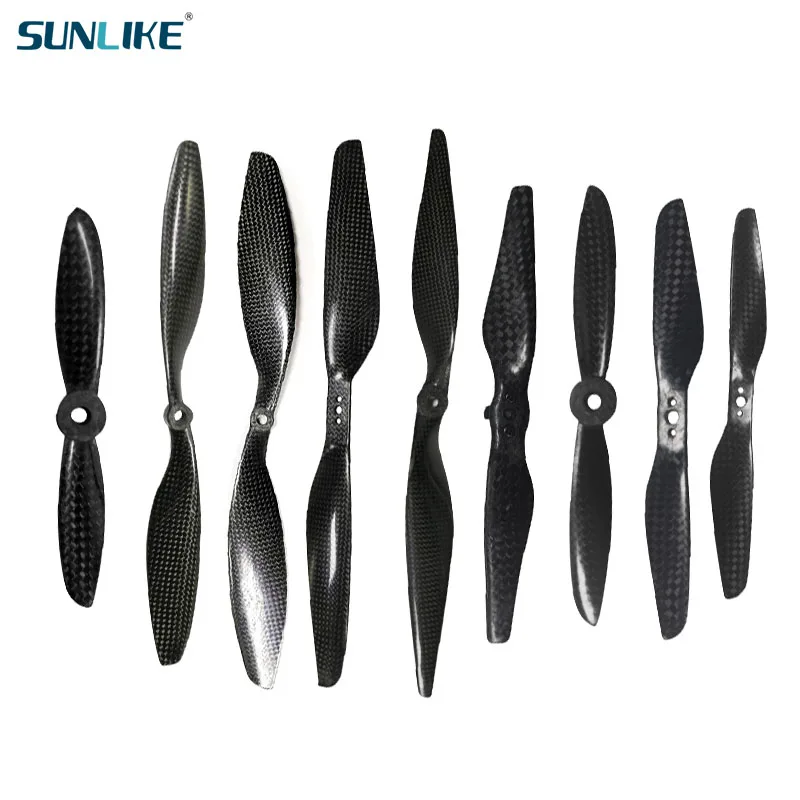 1 Pairs  3K Carbon Fiber Propeller 4045 5030 5045 5332 6030 9443 9450 1045 1238 1240 1330 1345 1365 For Tiger Motor Quadcopter