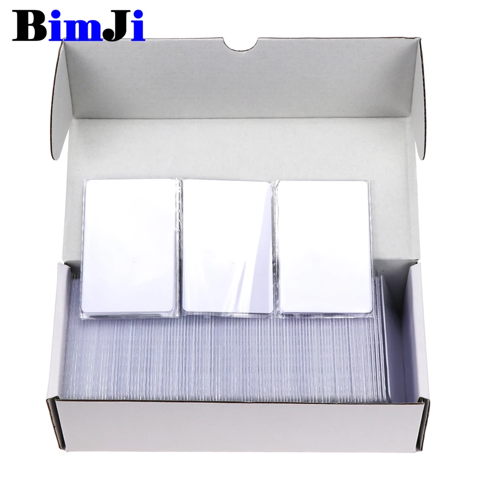 100pcs RFID Card 13.56Mhz MFS50 Proximity Smart Cards ISO14443A Cards S50 1k Chip 0.8mm For Access Control System