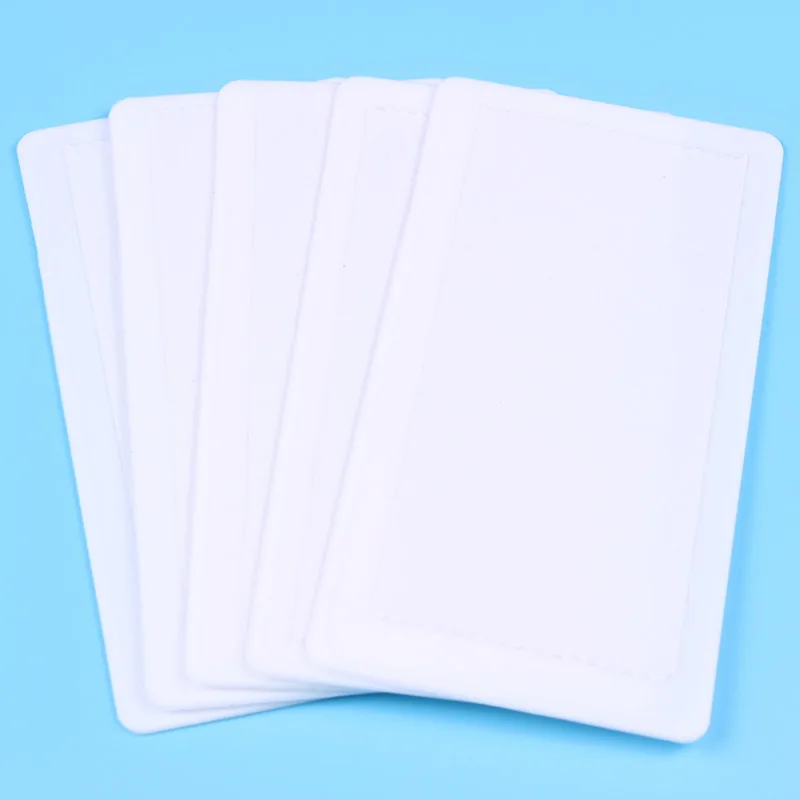 

Finger Angel 15Pcs 12*6cm White Plastic Nail Art Soft DIY Stamping Plate Holder Nail Stamping Plate Backing/Backer/Backcover