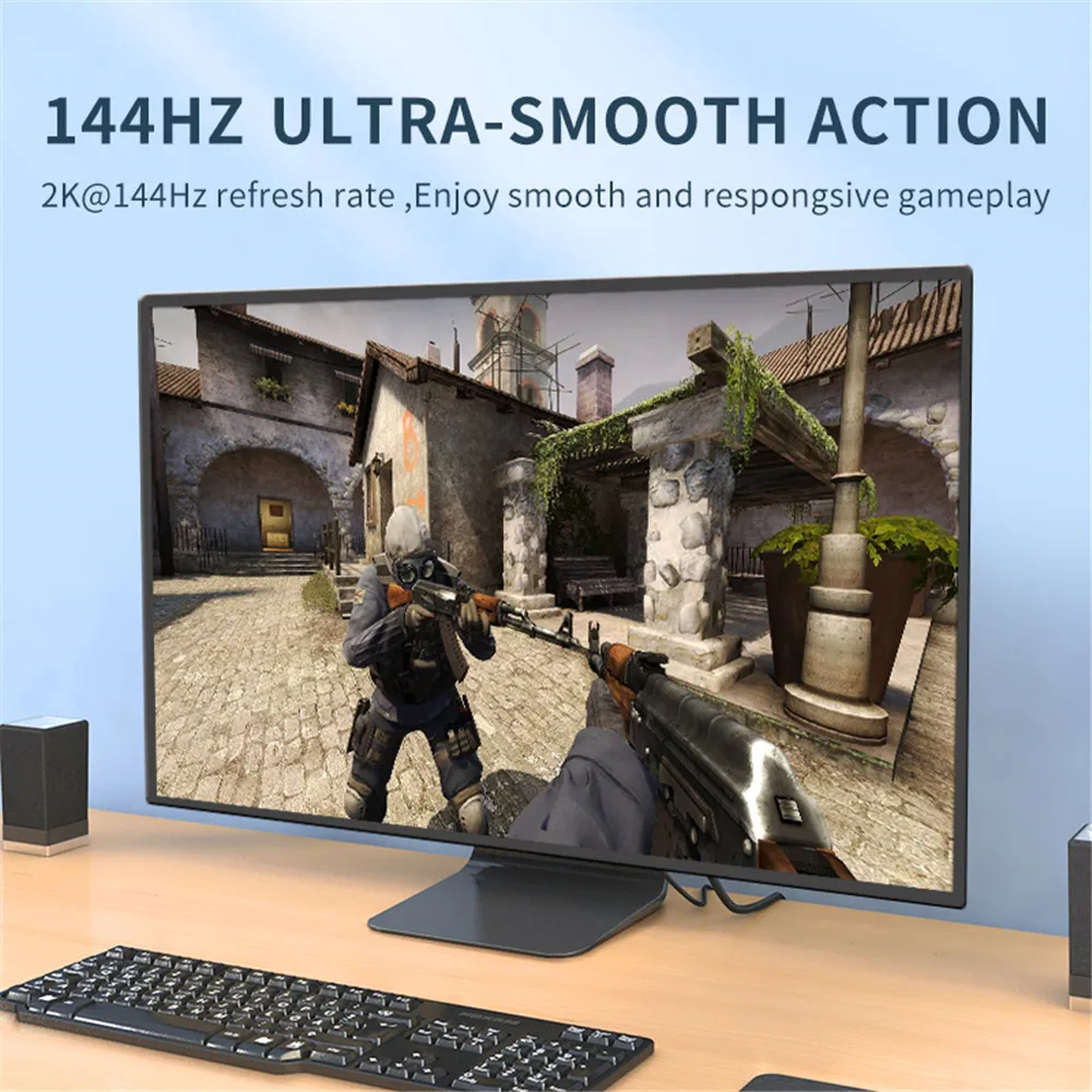 Jasoz CÁP DisplayPort 4K 60Hz Cổng Hiển Thị Để Hiển Thị Cổng Cáp Video Máy Tính Laptop Tivi Máy Chiếu Màn Hình Hiển Thị cổng 1.2 DP Cáp 8M