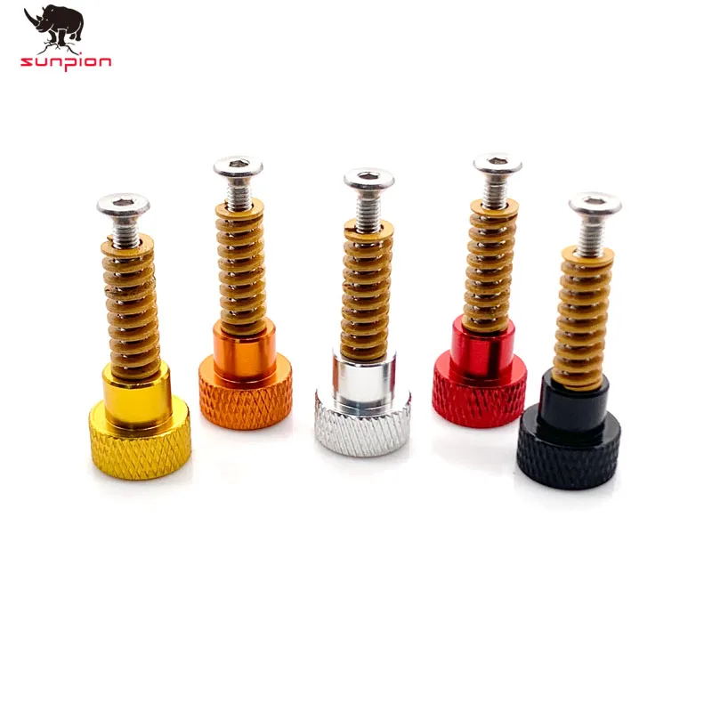 3d Printer Parts M3*30 Screw Hot Bed Spring Leveling Kit 4* Adjustment Nut+4*Springs+4*M3 Screw Heatbed Kit For 3D Printer