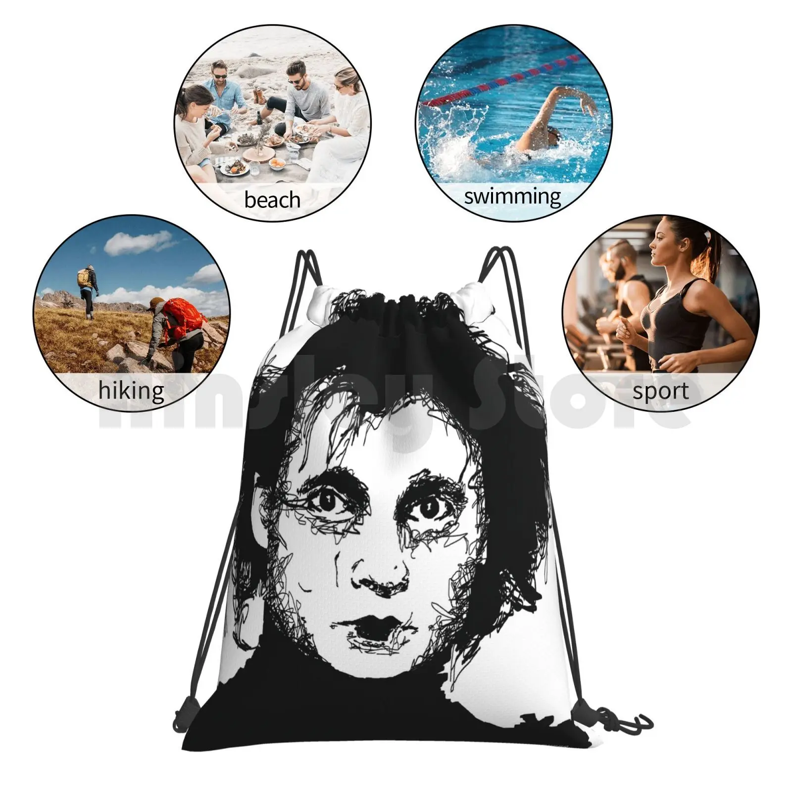 Edward Scissorhands Rugzak Trekkoord Tas Rijden Klimsport Tas Tim Burton Edward Sissorhands Sissorhands Edward Johny