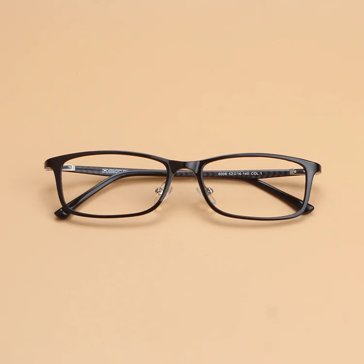 New Carbon Fiber with Myopia Frame for Men and Women Comfortable Plastic Steel Tungsten Carbon Square Optical Frame Student