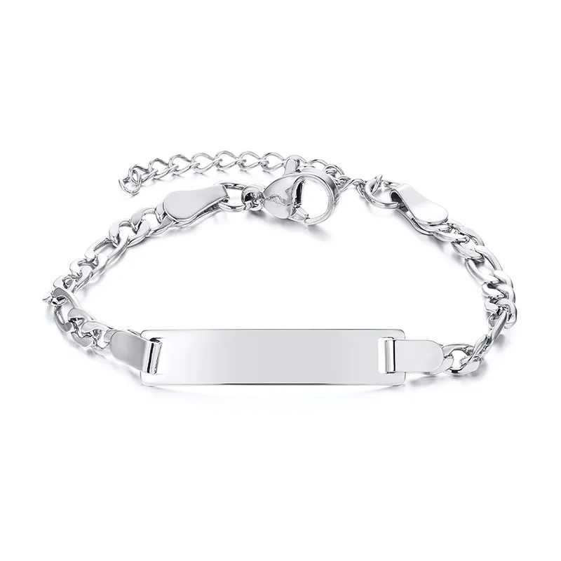 Bracelet Personnalisé Nom Bébé - Bracelet Identification Gravé Or Argent Enfant