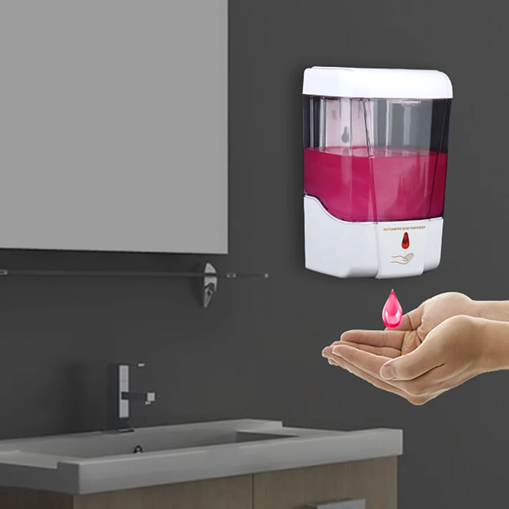 Distributeur automatique mural de désinfectant pour les mains Regina, capteur de mouvement infrarouge sans contact, distributeur de désinfectant pour la maison, la cuisine et l'hôtel, 700 ml