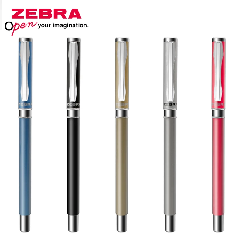 1pcs ZEBRA Metal Pen Neutral Pen C-JJ4-CN 0.5mm Student Examination Pens Pen Bullet Smooth Writing Business Office Signature