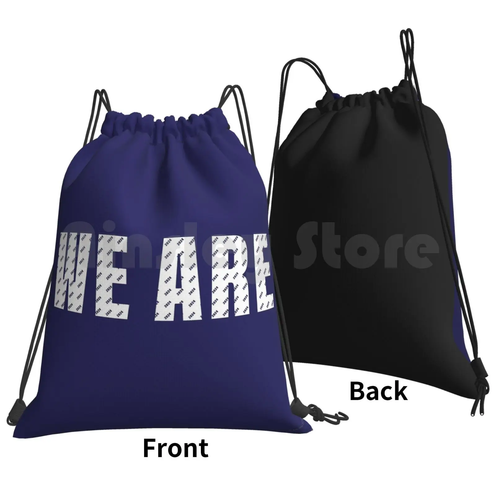 We Are! 2024 Pattern! Backpack Drawstring Bags Gym Bag Waterproof Class Of 2024 Psu 2024 2024 Freshmen Psu 24 24 Nittany