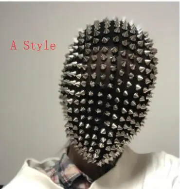 Oro argento strass rivetto maschera copricapo discoteca bar maschio femmina mascherato cantante ballerino performance ornamento accessori scenici