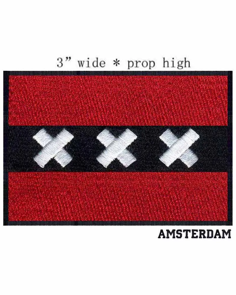 Amsterdam,Netherlands Flag embroidery patch 3