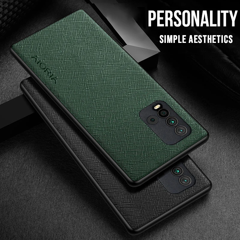 

Case For Xiaomi Redmi 9T PU Leather Cases Redmi9T TPU Around Edge Business High Quality Back Cover