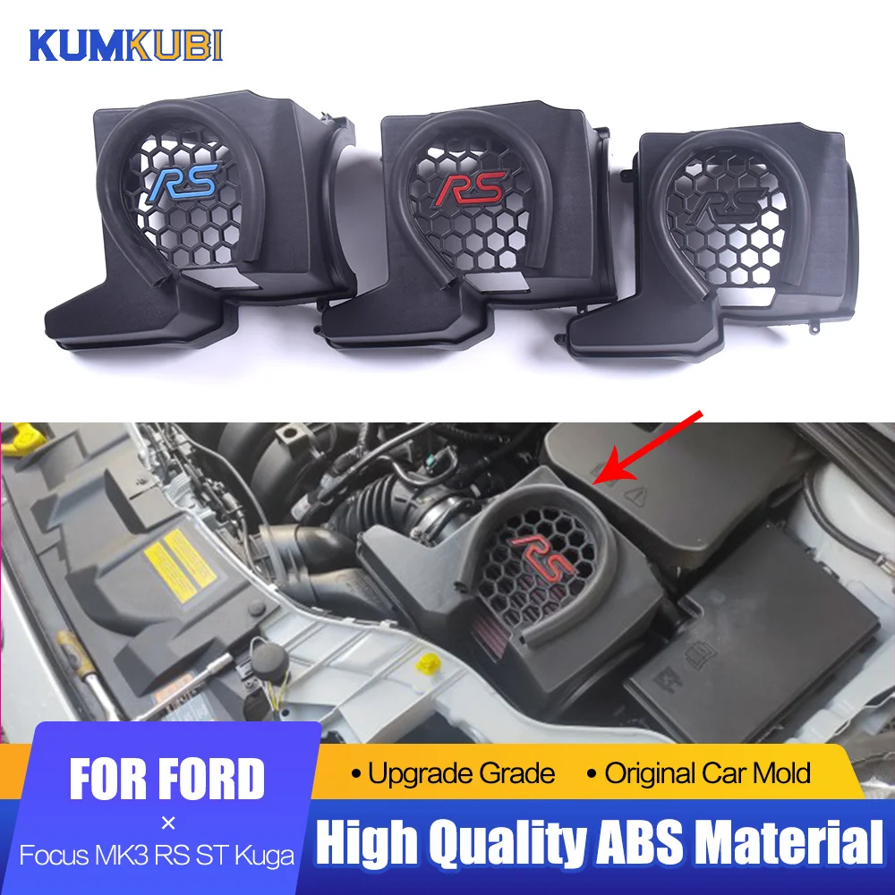 Car Air Filter Box Cover For Ford Focus MK3 RS ST Kuga 2012-2018 ABS Car Styling High Flow Intake Hood Inlet Protection Cover