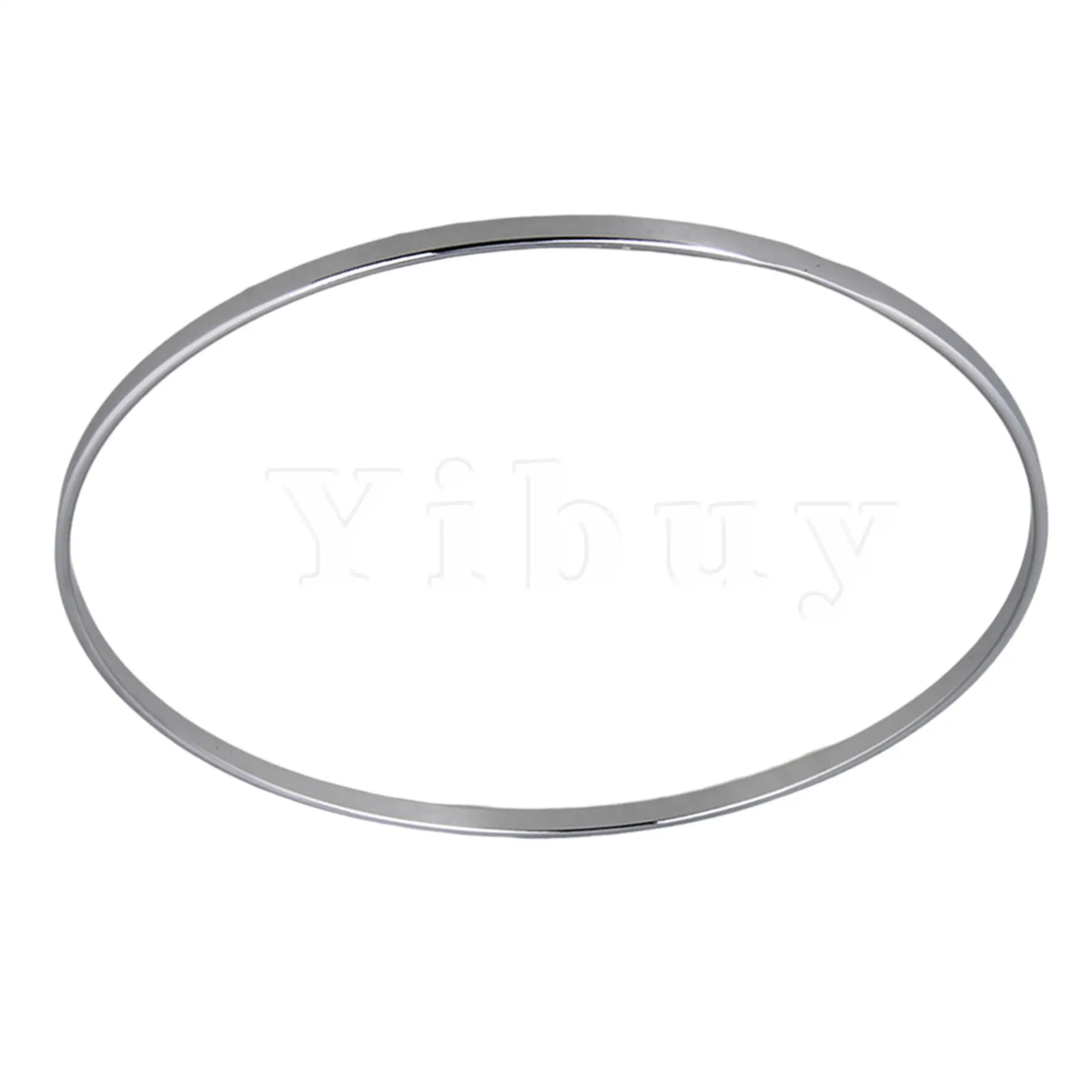 Yibuy Silver Nickel Oblate Tension Hoop Replacement for Banjo Flanges