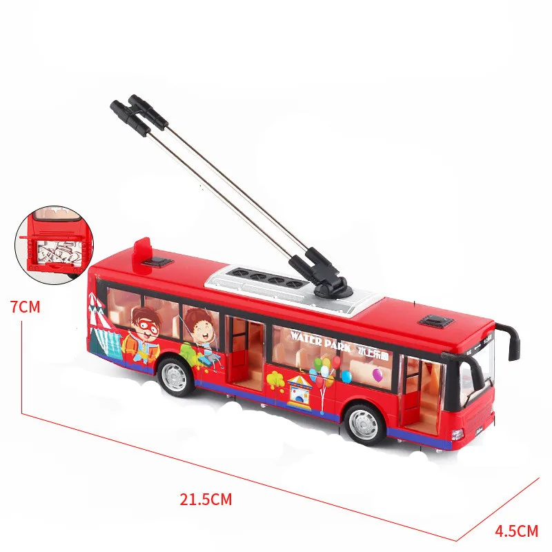 New product 1:48 alloy pull back tram bus model,city tram toy,high simulation sound and light 3 doors,free shipping