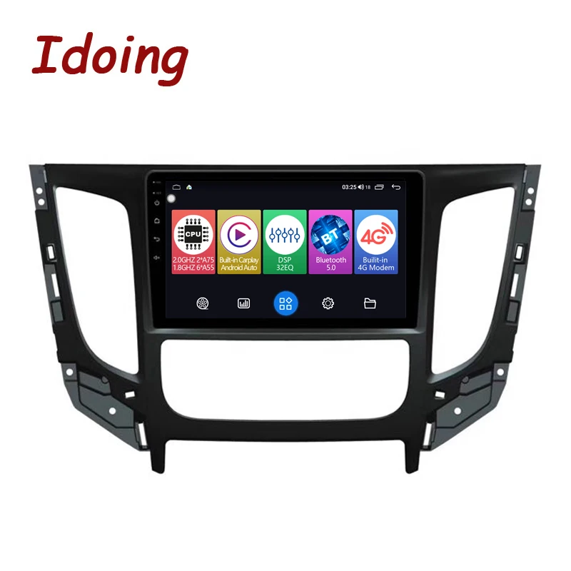 Idoing Android Car Intelligent System Radio Audio Player For Mitsubishi Triton 2015-2019 GPS Navigation Stereo Audio Head Unit