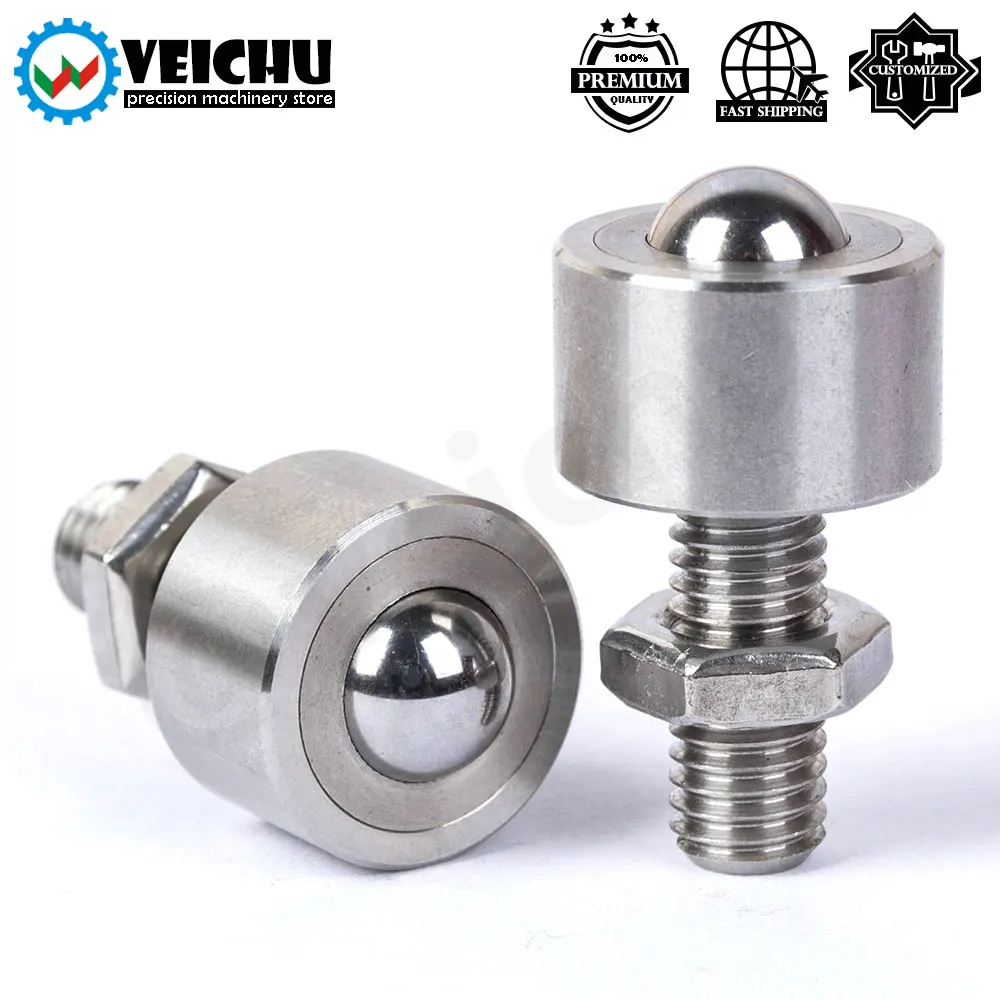 

VEICHU Ball Rollers VCN315 Presision Ball Stainless Steel Transfer Unit Wheel Roller Plungers Ball With Lock-Nut