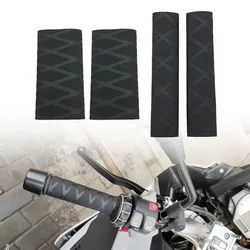 1 pair Motorcycle Handle Heat Shrinkable Grip Cover Rubber Grips Handlebar Glove Slip On Anti Vibration For BMW HONDA Suzuki