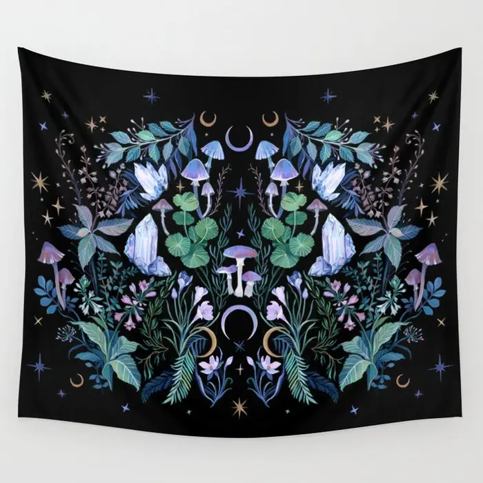 

Mystical Garden Wall Tapestry Background Wall Covering Home Decoration Blanket Bedroom Wall Hanging Tapestries