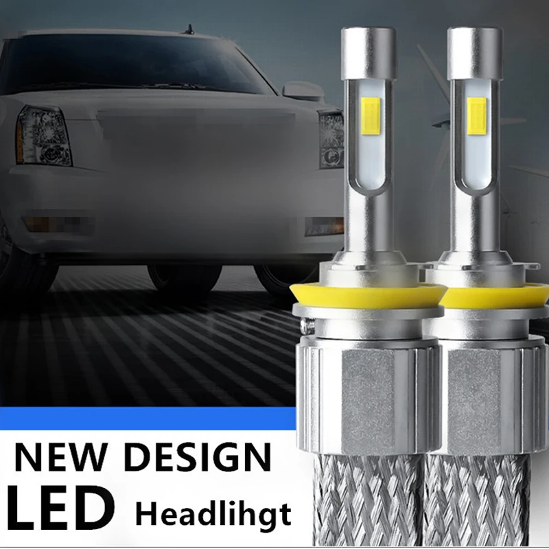 2PCS car headlight H4 H7 LED H1 H8 H11 led bulb 9005 HB3 9006 HB4 D2S D2H H3 881 led car light 12V 6000K auto fog lamp lighting