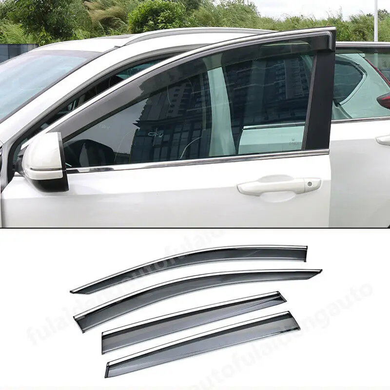 

For Honda CRV CR-V 2012-2016 Window Visor Vent Sun Shade Rain Guard Door Visor Moulding Cover Trim Car Accessories