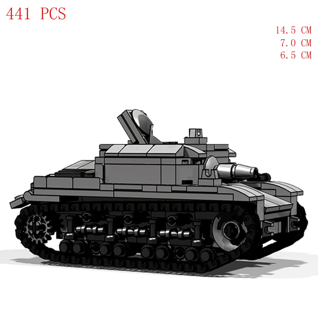 hot military ww2 Italian army technical Thermont 90-53 M41M self-propelled anti-tank guns vehicles Block weapon bricks toys gift