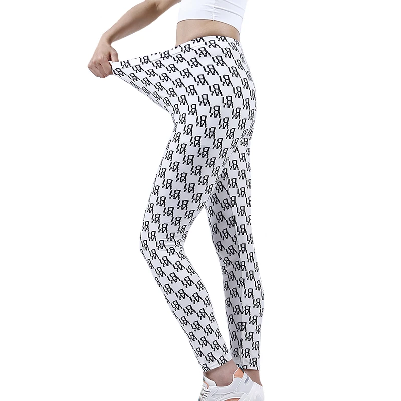 YRRETY Women\'s Workout Stripes Leggings Casual Legging Printing High Waist Fitness Leggings Female Elastic Leggins High Quality