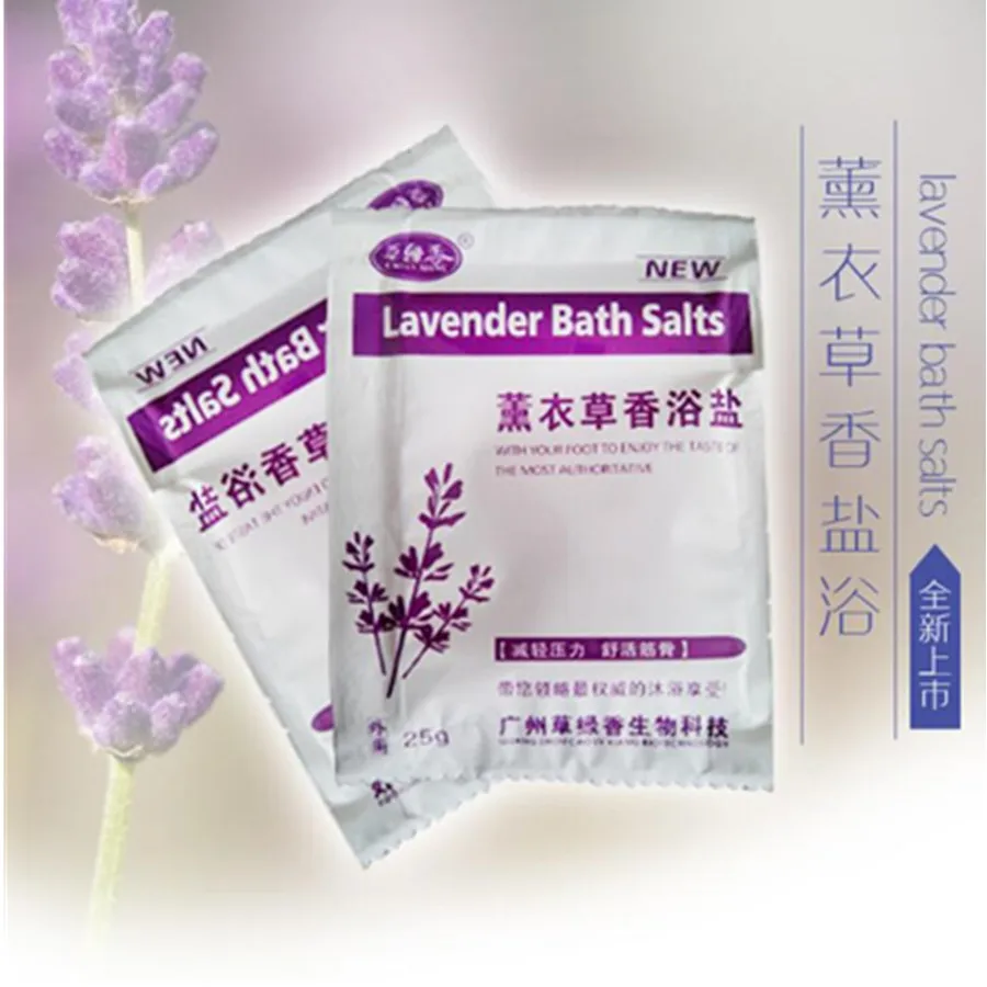 2pcs Lavender Bath Shower SPA Salt Body Wash Cleaning Whitening Moisture Skin Foot Face Care  Tool