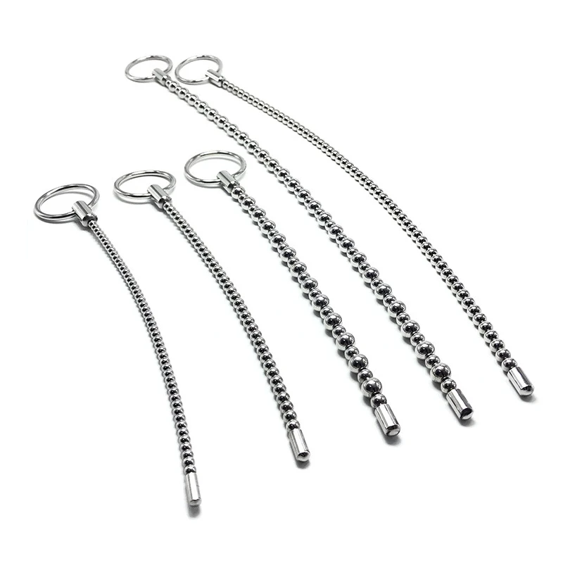 Stainless Steel Urethral Catheter Penis Plug Urethral Sound Metal Dilator Horse Eye Stimulation Adult Sex Toys for Men Gay