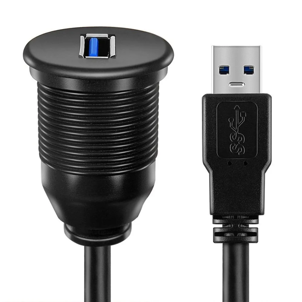 

Водонепроницаемый USB-адаптер для скрытого монтажа, панель приборной панели, порт USB 3,0, удлинительный кабель «папа-мама» для автомобиля, мотоцикла