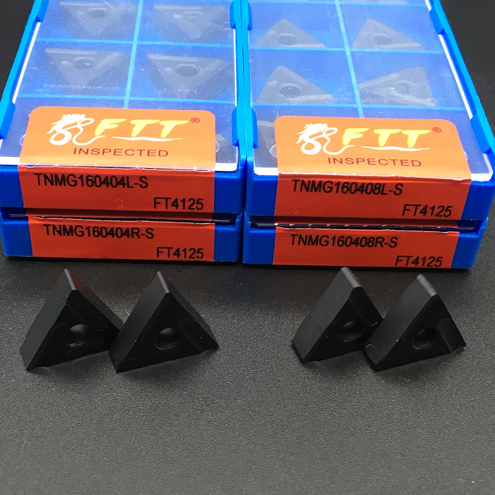 TNMG160404L-S FT4125+TNMG160404R-S FT4125+TNMG160408L-S FT4125+TNMG160408R-S FT4125 Turning Tools  Each Of Ten Pieces Carbide