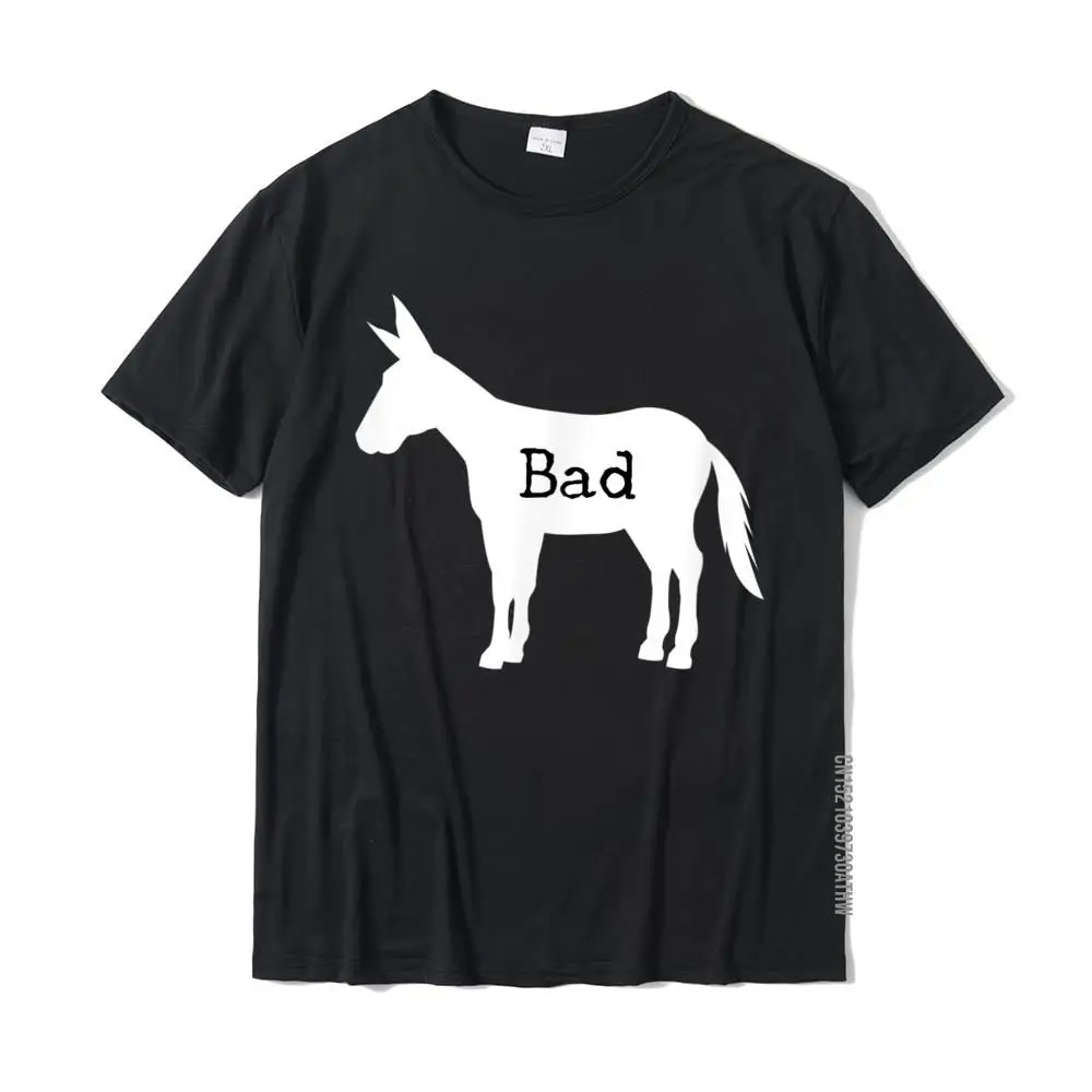 Bad A$$ Donkey Funny Graphic T-Shirt T Shirt For Men Design Tees Plain Fitness Tight Cotton