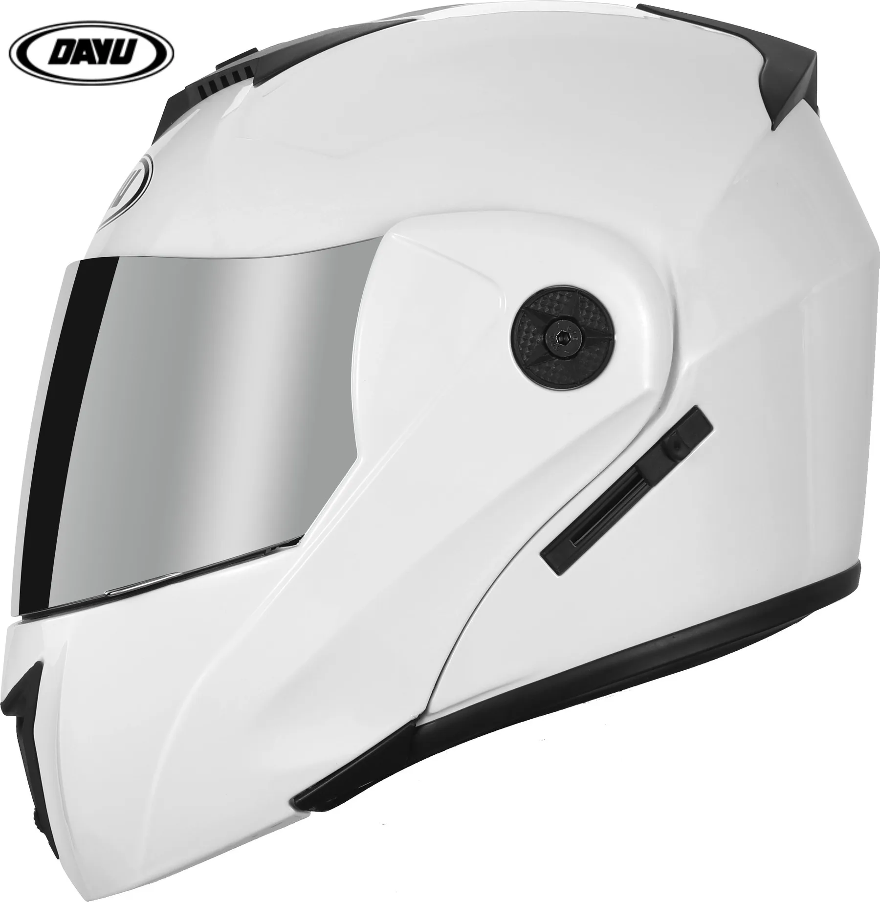 

Casco abatible hacia arriba para motocicleta para hombre y mujer, abatible hacia arriba, double visera, abatible hacia arriba