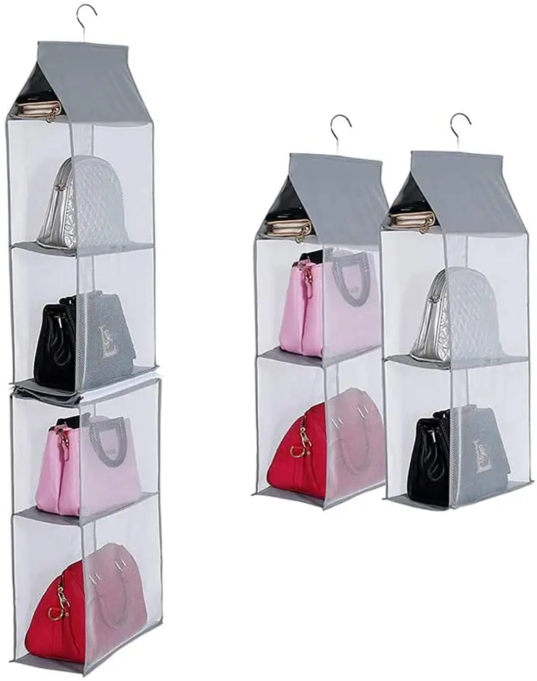 

Detachable Hanging Handbag Organizer Purse Bag Storage Holder Wardrobe Closet Space Saving Organizers for Living Room Bedroom