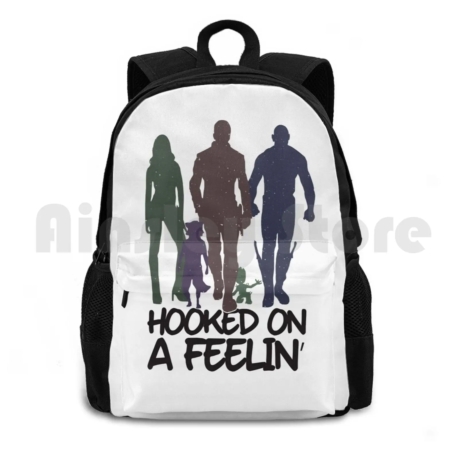 Galaxy Vibes فقط المشي لمسافات طويلة في الهواء الطلق على ظهره ركوب الخيل تسلق حقيبة رياضية المجرة الفضاء Gamora صاروخ مدمن مخدرات على الشعور المجلد 2 #1