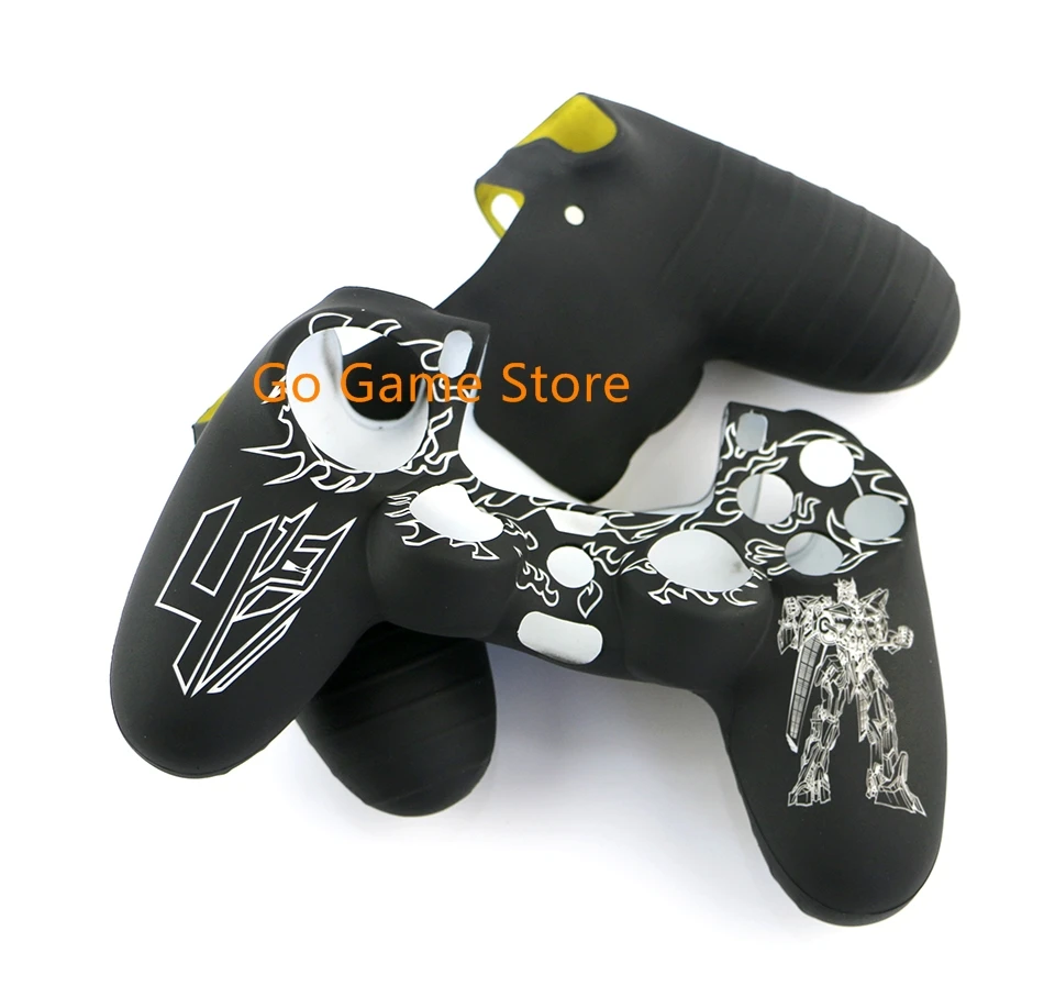 2PCS/LOTfor PS4 Controller Shell silicone case Protective Silicone Skin Case Cover