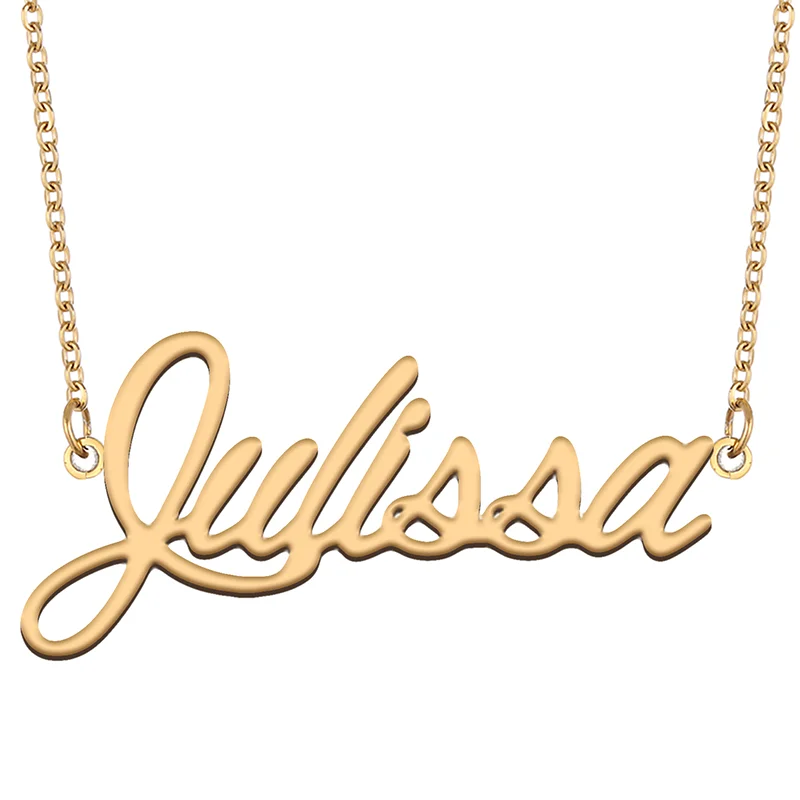 

Necklace with Name Julissa for His Her Family Member Best Friend Birthday Gifts on Christmas Mother Day Valentine's Day