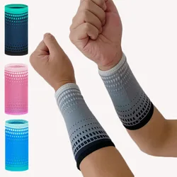 1 Pair Knitted Nylon Sport Wristbands 5.9*3.5 Inch For Volleyball Tennis Wrist Brace Fitness Compression Wrist Wrap Sweatband