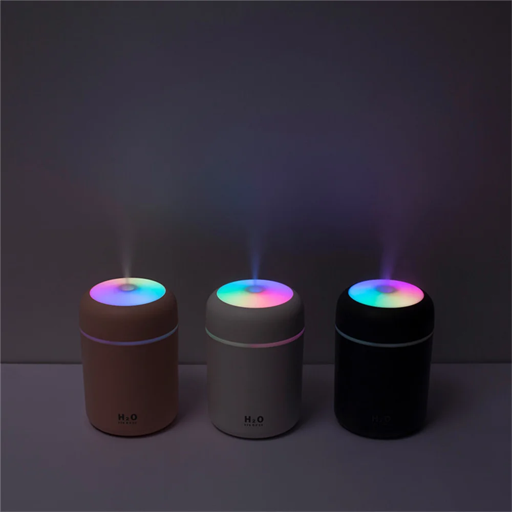 Portable 300ml Humidifier USB Ultrasonic Dazzle Cup Aroma Diffuser Cool Mist Maker Air Humidifier Purifier with Romantic light