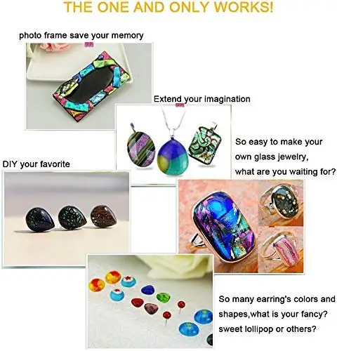 10 rodzajów/dużo profesjonalne DIY biżuteria szkło Fusing narzędzia zestaw piecyk do mikrofalówki i DIY Fusing biżuteria szklana zestaw