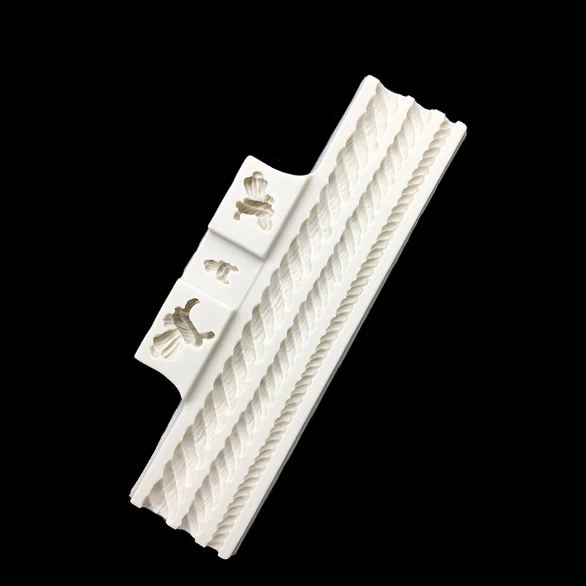 Cable Rope Silicone Mold Sugarcraft Chocolate Cupcake Baking Mold Fondant Cake Decorating Tools