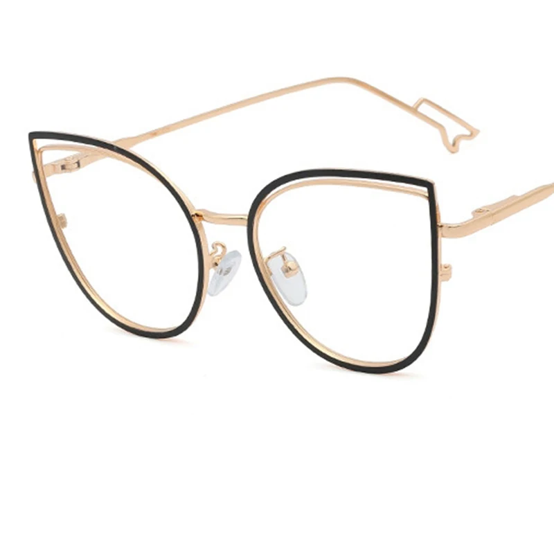 

eyeglasses frames for women fashion clear lens metal frame luxury designer glasses frame woman Sexy computer glasses