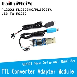 PL2303 PL2303HX PL2303TA USB To RS232 TTL Converter Adapter Module With Dust-Proof Cover PL2303HX For Arduino Download Cable