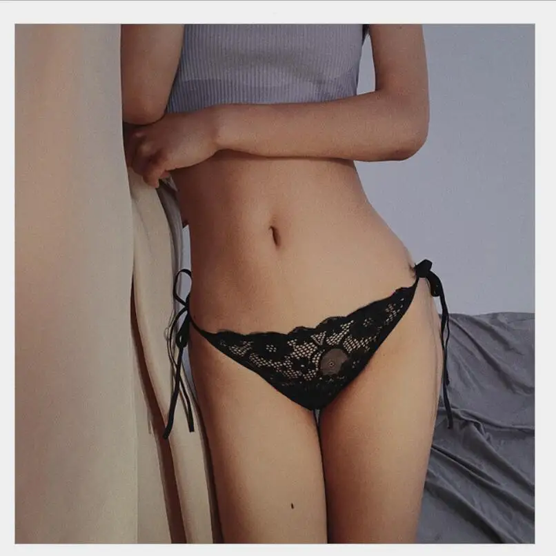 Temtarion, bragas sexis con cordones, ropa interior transparente para mujer, calzoncillos calados, tangas, lencería femenina S1364